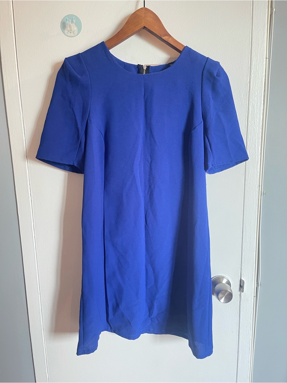 Royal Blue Short Sleeve Shift Dress Size M by Love Culture